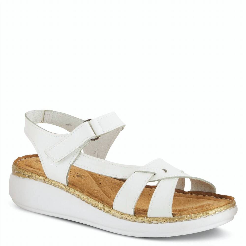 NEW FLEXUS women's chambria sandal in white